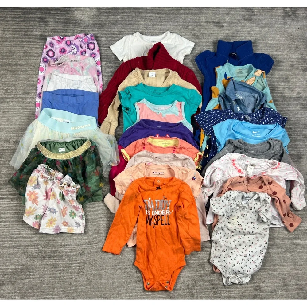 Lot of 26 Girls 18M - 24M 2T Nike Carter's Ralph Lauren Toddler Multi Clothing